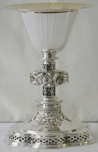 Solid Sterling silver Gothic Chalice